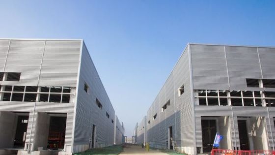 Προσαρμοσμένη Ζυγισμένη H τμήμα Μεγάλο Span Steel δομή Αποθήκη